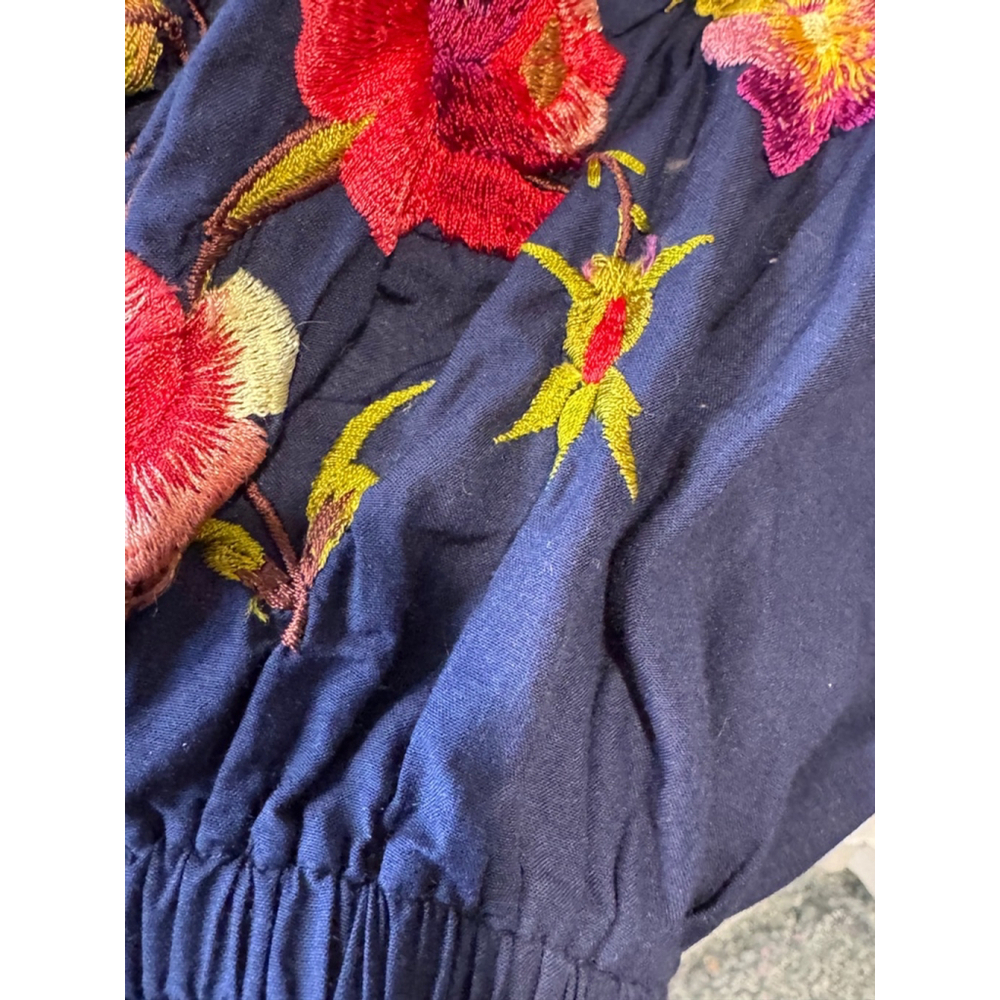 Sundance Florentina Embroidery Butterfly Lace Blouse Medium - Picture 9 of 14